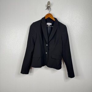Calvin Klein Black 2 Button Blazer Size 2